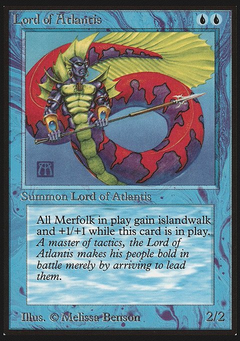 Lord of Atlantis, Limited Edition Beta #63, Magic: The Gathering card