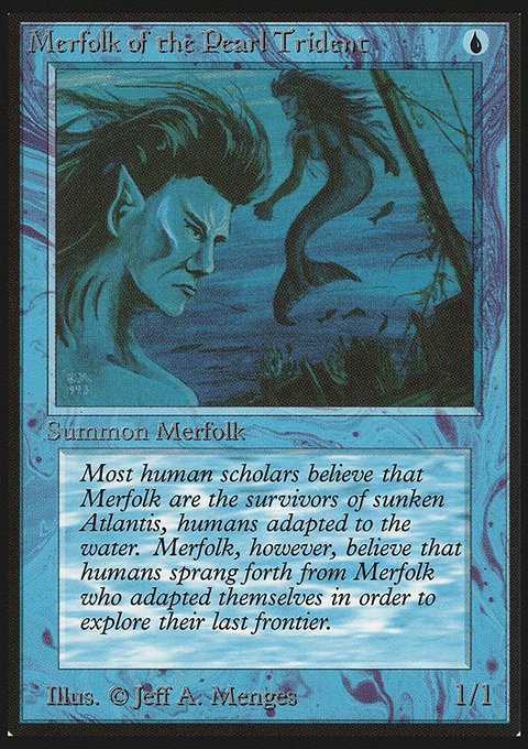 Merfolk of the Pearl Trident, Limited Edition Beta #67, Magic: The Gathering card