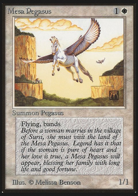 Mesa Pegasus, Limited Edition Beta #29, Magic: The Gathering card