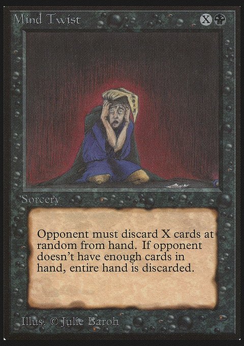 Mind Twist, Limited Edition Beta #116, Magic: The Gathering card