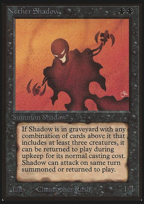 Nether Shadow, Limited Edition Beta #117, Magic: The Gathering card