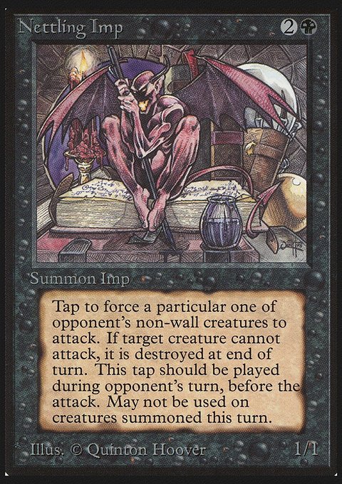 Nettling Imp, Limited Edition Beta #118, Magic: The Gathering card
