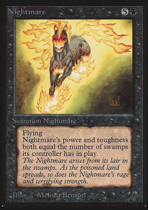 Nightmare, Limited Edition Beta #119, Magic: The Gathering card