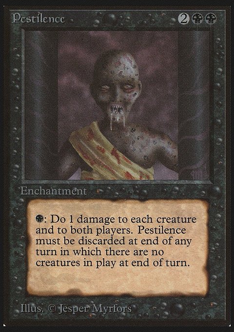 Pestilence, Limited Edition Beta #121, Magic: The Gathering card