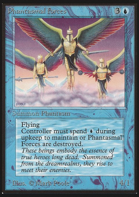 Phantasmal Forces, Limited Edition Beta #68, Magic: The Gathering card