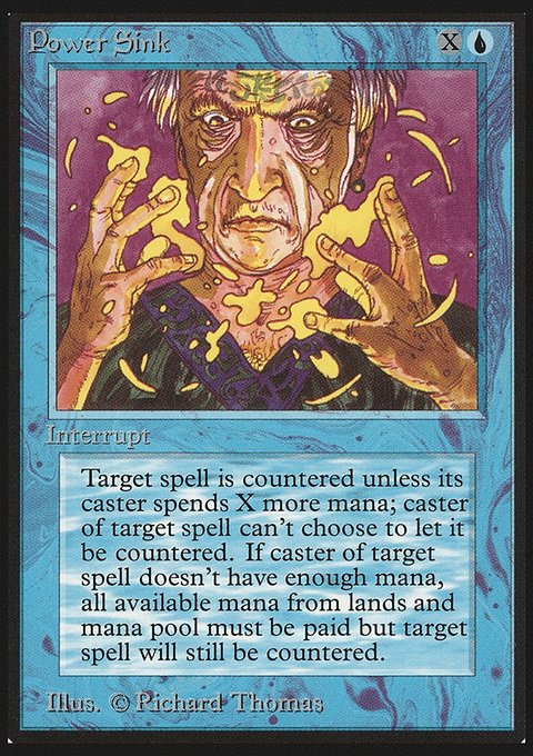 Power Sink, Limited Edition Beta #73, Magic: The Gathering card