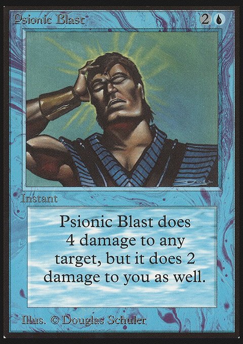 Psionic Blast, Limited Edition Beta #75, Magic: The Gathering card