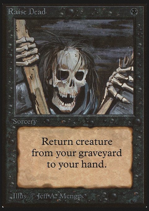 Raise Dead, Limited Edition Beta #123, Magic: The Gathering card