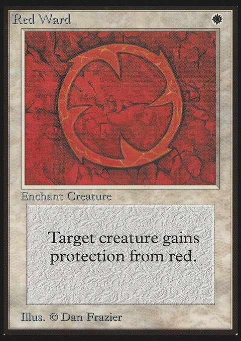 Red Ward, Limited Edition Beta #34, Magic: The Gathering card