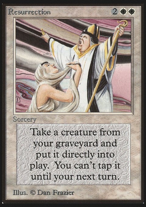 Resurrection, Limited Edition Beta #35, Magic: The Gathering card