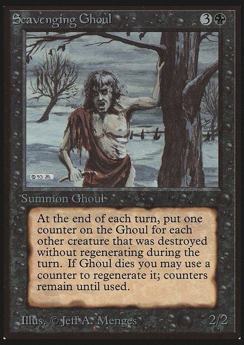Scavenging Ghoul, Limited Edition Beta #127, Magic: The Gathering card