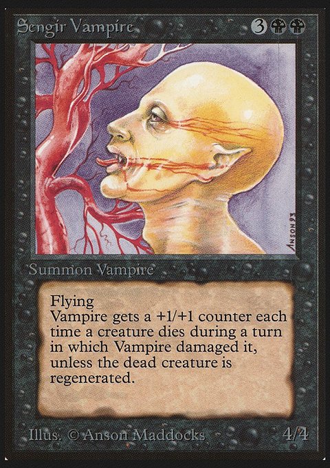 Sengir Vampire, Limited Edition Beta #128, Magic: The Gathering card