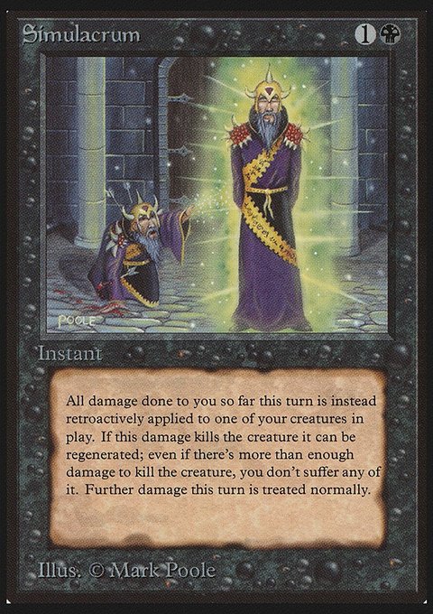 Simulacrum, Limited Edition Beta #129, Magic: The Gathering card