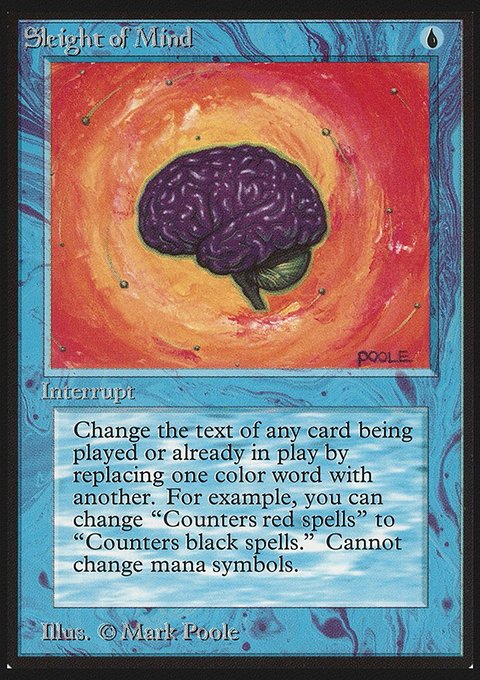 Sleight of Mind, Limited Edition Beta #79, Magic: The Gathering card