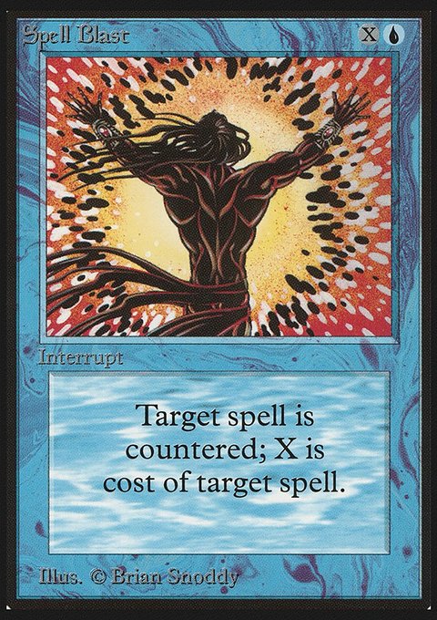 Spell Blast, Limited Edition Beta #80, Magic: The Gathering card