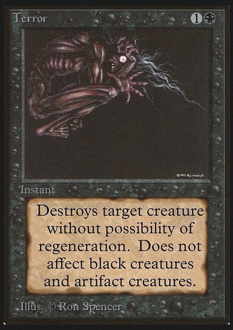Terror, Limited Edition Beta #131, Magic: The Gathering card