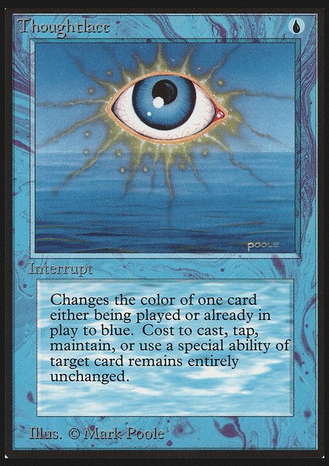 Thoughtlace, Limited Edition Beta #83, Magic: The Gathering card