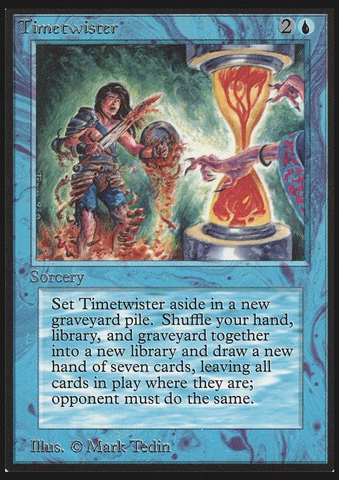 Timetwister, Limited Edition Beta #85, Magic: The Gathering card