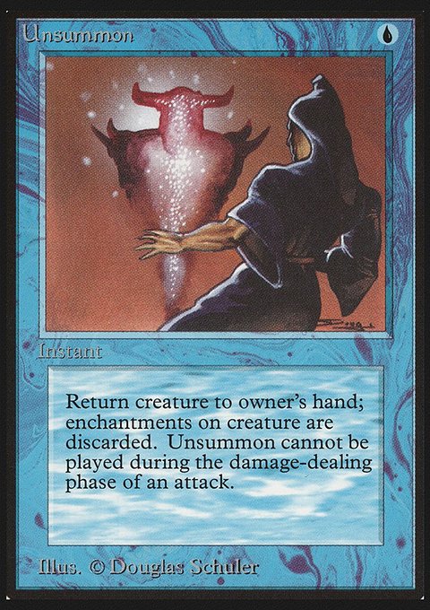 Unsummon, Limited Edition Beta #87, Magic: The Gathering card