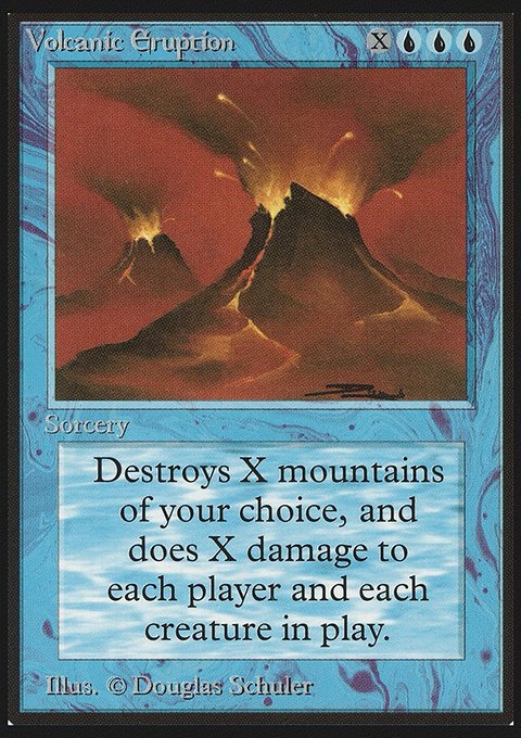 Volcanic Eruption, Limited Edition Beta #89, Magic: The Gathering card