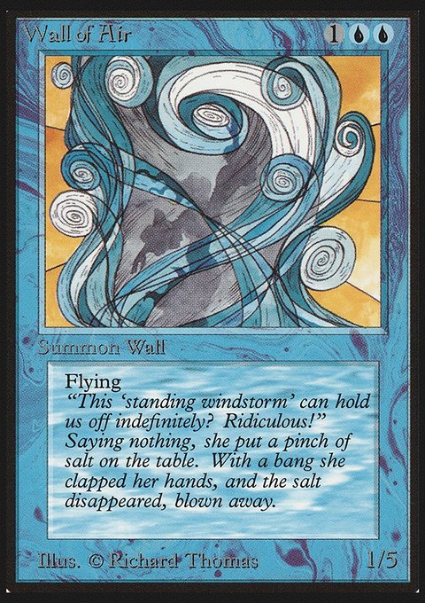 Wall of Air, Limited Edition Beta #90, Magic: The Gathering card