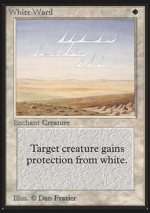 White Ward, Limited Edition Beta #45, Magic: The Gathering card