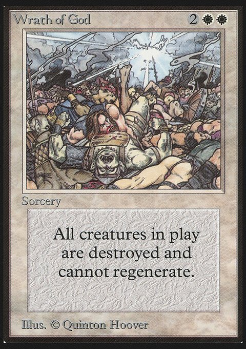 Wrath of God, Limited Edition Beta #46, Magic: The Gathering card