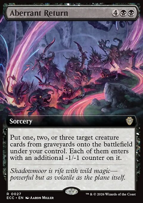 Aberrant Return, Lorwyn Eclipsed Commander #27, Magic: The Gathering card