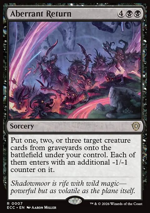 Aberrant Return, Lorwyn Eclipsed Commander #7, Magic: The Gathering card