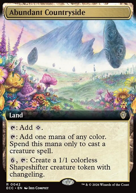 Abundant Countryside, Lorwyn Eclipsed Commander #42, Magic: The Gathering card