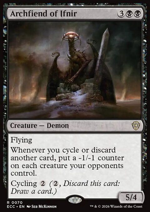 Archfiend of Ifnir, Lorwyn Eclipsed Commander #70, Magic: The Gathering card
