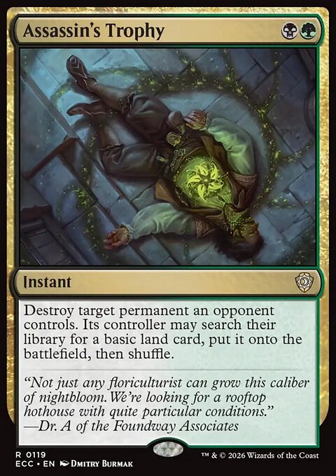 Assassin's Trophy, Lorwyn Eclipsed Commander #119, Magic: The Gathering card