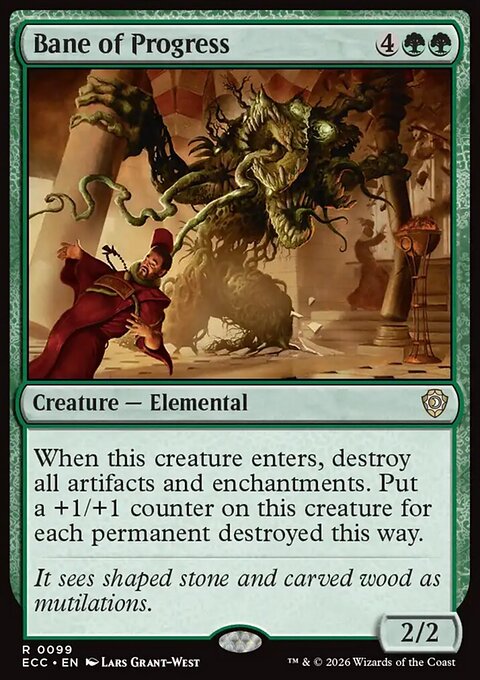 Bane of Progress, Lorwyn Eclipsed Commander #99, Magic: The Gathering card