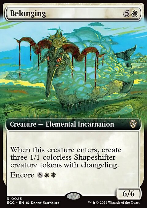 Belonging, Lorwyn Eclipsed Commander #25, Magic: The Gathering card