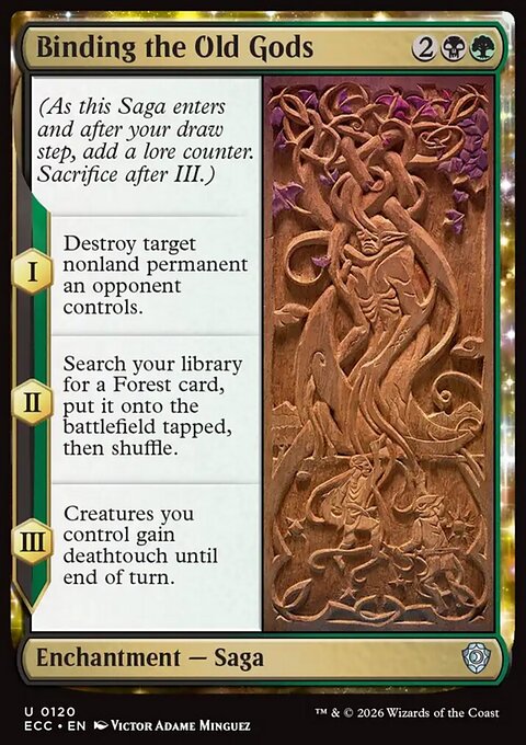 Binding the Old Gods, Lorwyn Eclipsed Commander #120, Magic: The Gathering card