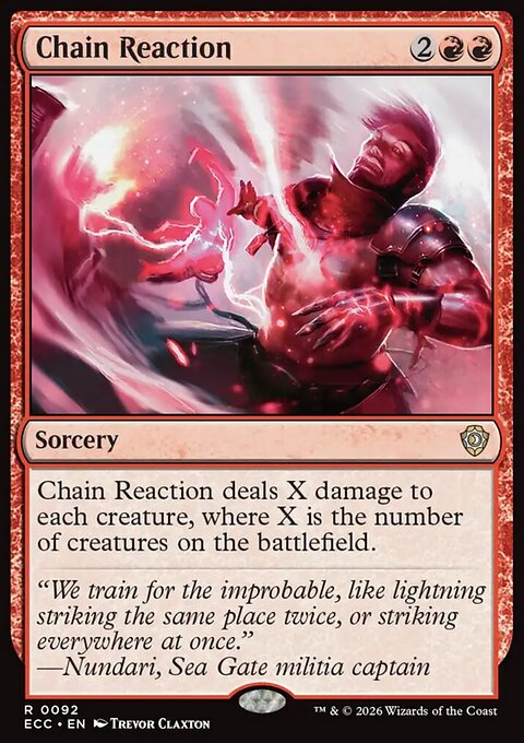 Chain Reaction, Lorwyn Eclipsed Commander #92, Magic: The Gathering card