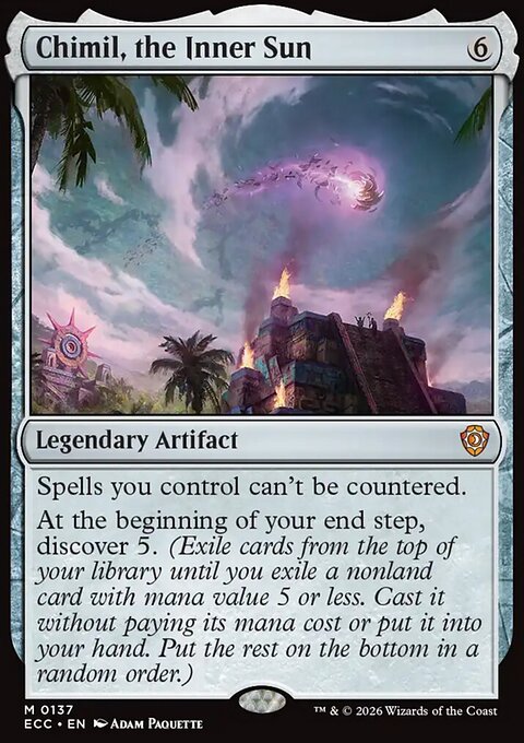 Chimil, the Inner Sun, Lorwyn Eclipsed Commander #137, Magic: The Gathering card