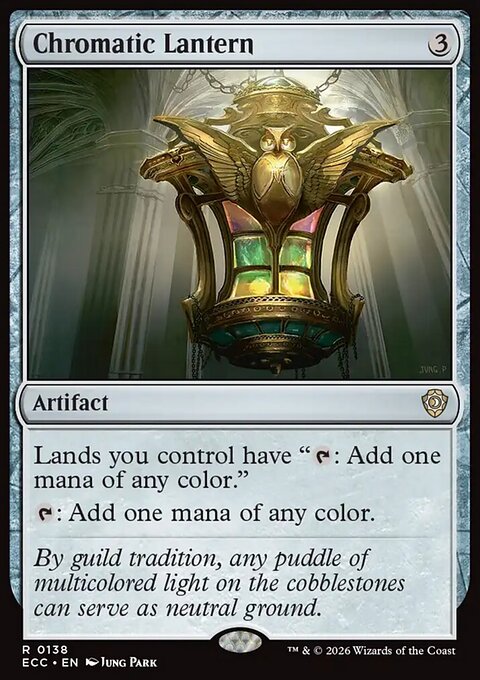 Chromatic Lantern, Lorwyn Eclipsed Commander #138, Magic: The Gathering card