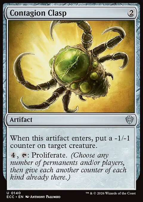 Contagion Clasp, Lorwyn Eclipsed Commander #140, Magic: The Gathering card