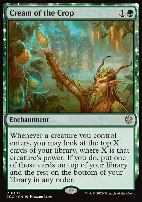 Cream of the Crop, Lorwyn Eclipsed Commander #102, Magic: The Gathering card
