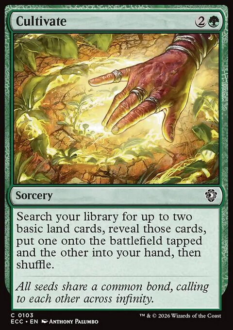 Cultivate, Lorwyn Eclipsed Commander #103, Magic: The Gathering card