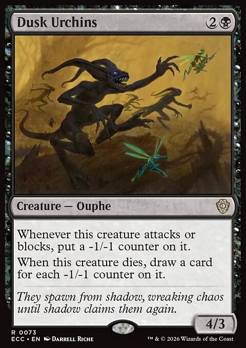 Dusk Urchins, Lorwyn Eclipsed Commander #73, Magic: The Gathering card