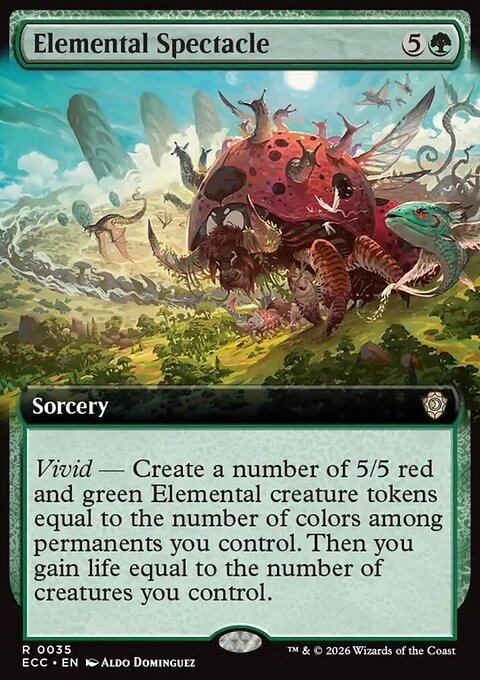 Elemental Spectacle, Lorwyn Eclipsed Commander #35, Magic: The Gathering card