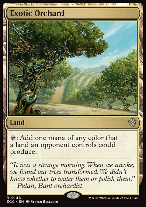 Exotic Orchard, Lorwyn Eclipsed Commander #148, Magic: The Gathering card