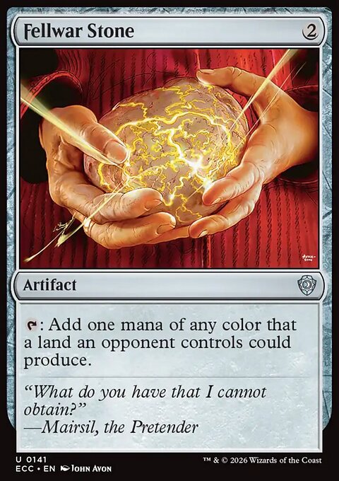 Fellwar Stone, Lorwyn Eclipsed Commander #141, Magic: The Gathering card