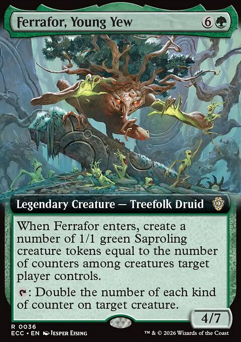 Ferrafor, Young Yew, Lorwyn Eclipsed Commander #36, Magic: The Gathering card