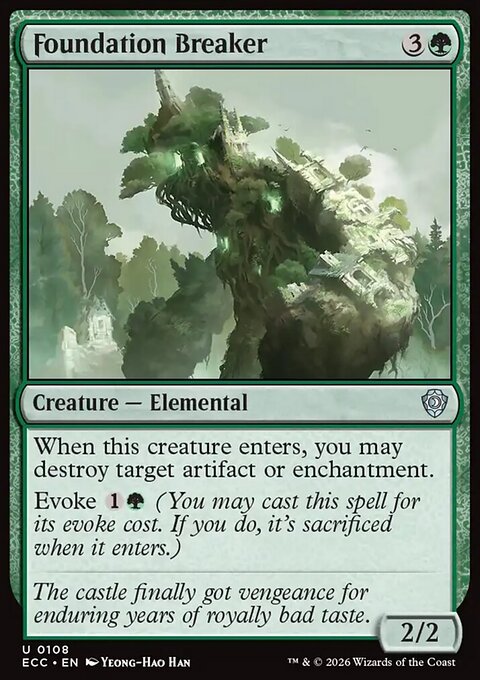 Foundation Breaker, Lorwyn Eclipsed Commander #108, Magic: The Gathering card