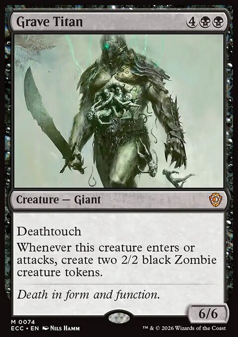 Grave Titan, Lorwyn Eclipsed Commander #74, Magic: The Gathering card