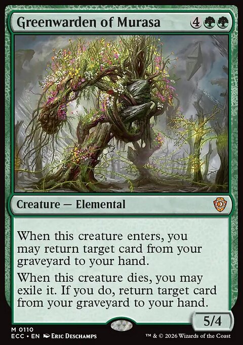 Greenwarden of Murasa, Lorwyn Eclipsed Commander #110, Magic: The Gathering card