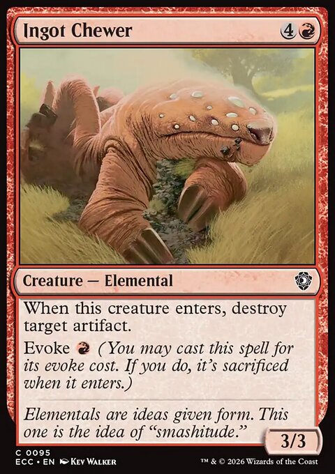 Ingot Chewer, Lorwyn Eclipsed Commander #95, Magic: The Gathering card